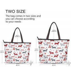 Tote Bag for Women with Zipper,Polyester Tote Purse Holiday Tote Bag Work Handbag Women Gift Christmas 5 $13.37 Totes