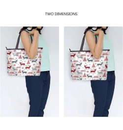 Tote Bag for Women with Zipper,Polyester Tote Purse Holiday Tote Bag Work Handbag Women Gift Christmas 5 $13.37 Totes