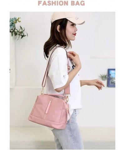 Large Crossbody Purse Bag for Women Shoulder Bag Multi Pocket Zipper Purse,Trendy Design Handbags, Hobo Bags Pink $16.04 Hobo...