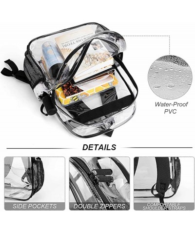 Clear Backpack Heavy Duty Clear Bookbag See Through Backpack Transparent Plastic Bookbags Compatible with Rooster Cock Chicke...