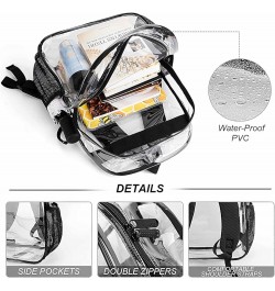 Clear Backpack Heavy Duty Clear Bookbag See Through Backpack Transparent Plastic Bookbags Compatible with Rooster Cock Chicke...