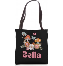 Bella Personalized Name Groovy Cottagecore Mushrooms Tote Bag $13.67 Totes