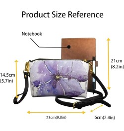 Crossbody Purses for Women Trendy Zipper Wallet Purses Casual Shoulder Bag Flower Butterfly $14.62 Crossbody Bags