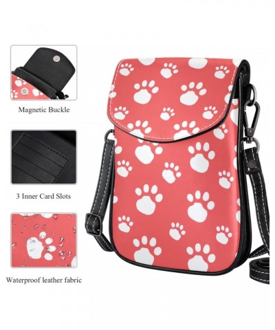 Crossbody Bags for Women,Crossbody Bag Men,Small Sling Bag,Animal Paw Print Pattern Wild Animal,Crossbody Purse $11.85 Crossb...