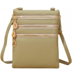 Crossbody Bag for Women Slim Shoulder Handbag Small Cell Phone Pouch Mini Bag Lt Green $11.02 Shoulder Bags