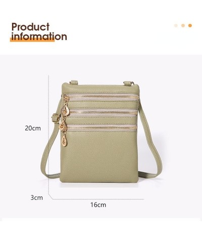 Crossbody Bag for Women Slim Shoulder Handbag Small Cell Phone Pouch Mini Bag Lt Green $11.02 Shoulder Bags