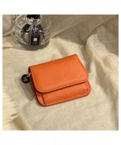 Leather Small Wallet Women Solid Card Holders Hasp Money Bag Short Zipper high Capacity Wallets and Purses (Color : A, Size :...