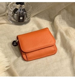 Leather Small Wallet Women Solid Card Holders Hasp Money Bag Short Zipper high Capacity Wallets and Purses (Color : A, Size :...