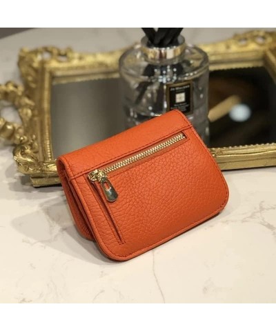 Leather Small Wallet Women Solid Card Holders Hasp Money Bag Short Zipper high Capacity Wallets and Purses (Color : A, Size :...