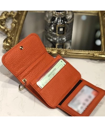 Leather Small Wallet Women Solid Card Holders Hasp Money Bag Short Zipper high Capacity Wallets and Purses (Color : A, Size :...