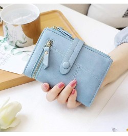 Holder Small Short Women Mini Purses Female Wallets Card Coin Fold Purse Money Wallet Phi Phone Wallet Blue-0 $10.87 Wallets