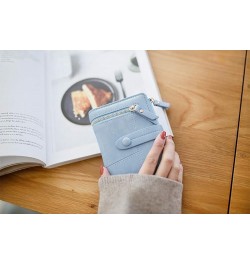 Holder Small Short Women Mini Purses Female Wallets Card Coin Fold Purse Money Wallet Phi Phone Wallet Blue-0 $10.87 Wallets