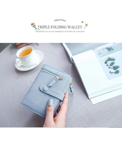 Holder Small Short Women Mini Purses Female Wallets Card Coin Fold Purse Money Wallet Phi Phone Wallet Blue-0 $10.87 Wallets