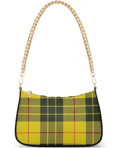 Women Handbag Purses Dark Tartan Plaid Chain Shoulder bag Chain Clutch Tote Handbags Hobo Shoulder Bag Pattern 291 $17.39 Sho...