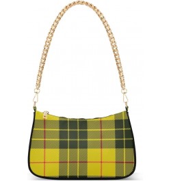 Women Handbag Purses Dark Tartan Plaid Chain Shoulder bag Chain Clutch Tote Handbags Hobo Shoulder Bag Pattern 291 $17.39 Sho...