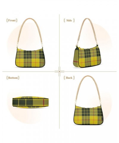 Women Handbag Purses Dark Tartan Plaid Chain Shoulder bag Chain Clutch Tote Handbags Hobo Shoulder Bag Pattern 291 $17.39 Sho...