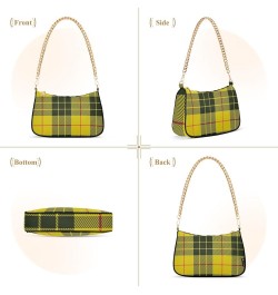 Women Handbag Purses Dark Tartan Plaid Chain Shoulder bag Chain Clutch Tote Handbags Hobo Shoulder Bag Pattern 291 $17.39 Sho...