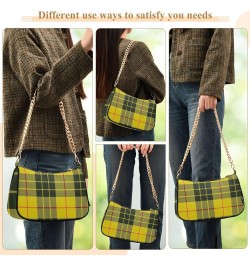 Women Handbag Purses Dark Tartan Plaid Chain Shoulder bag Chain Clutch Tote Handbags Hobo Shoulder Bag Pattern 291 $17.39 Sho...