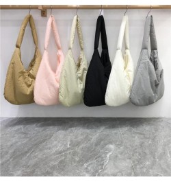 Women Tote Bags Aesthetic Plain Shoulder Bag for Women Trendy Puffer Tote Bag Women's Shoulder Handbags (Beige) Brown $13.63 ...