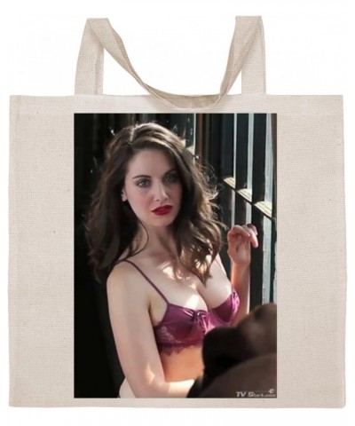 Alison Brie - Cotton Photo Canvas Grocery Tote Bag IDPP252730 $14.88 Totes