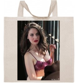 Alison Brie - Cotton Photo Canvas Grocery Tote Bag IDPP252730 $14.88 Totes