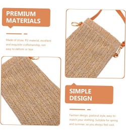 2pcs Coin Purse Straw Purses and Handbags for Women Beach Essentials for Vacation Mini Straw Handbag Woven Purses for Women B...