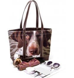 The Tote Bag For Women,Tote Bag With Zipper,Canvas Tote Bag,Black White Dog Handbags $25.87 Totes