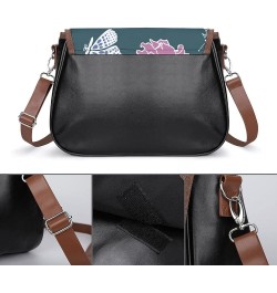 Leather Hobo Bags Women's Crossbody Shoulder Bag Classic City Top Handle Satchels Black Cat Silhouette Color6 $23.00 Crossbod...