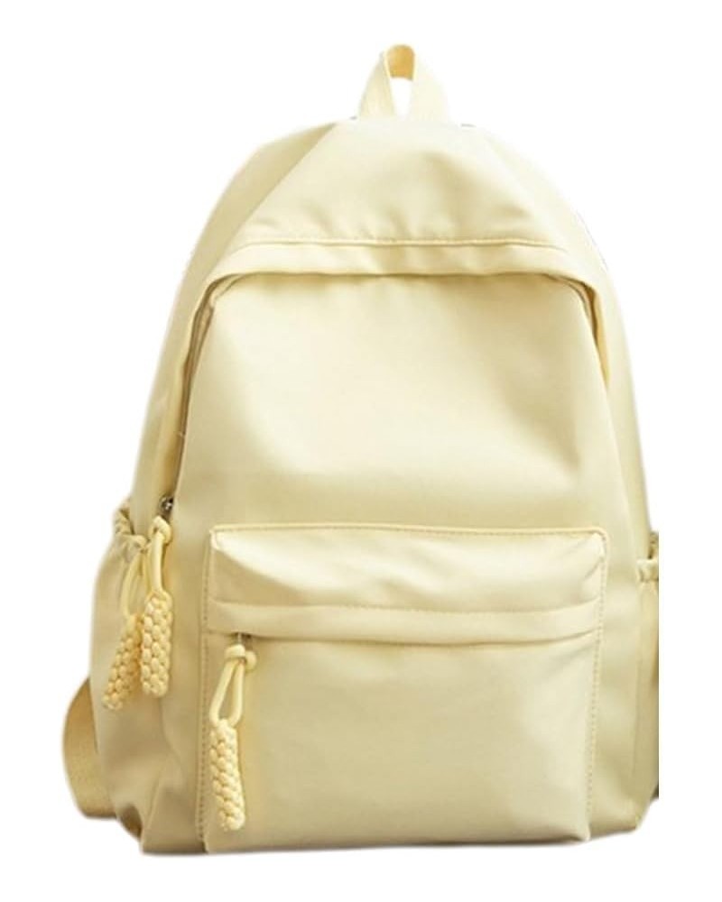 Fashion Backpack Cute Drawstring Stylish Trendy Travel Rucksack Spacious Multiple Compartments (Black) Yellow $16.45 Backpacks