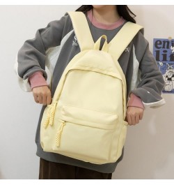 Fashion Backpack Cute Drawstring Stylish Trendy Travel Rucksack Spacious Multiple Compartments (Black) Yellow $16.45 Backpacks