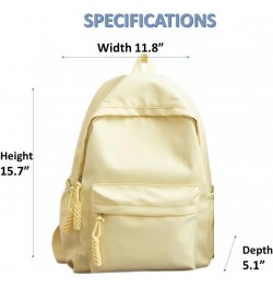 Fashion Backpack Cute Drawstring Stylish Trendy Travel Rucksack Spacious Multiple Compartments (Black) Yellow $16.45 Backpacks