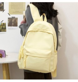 Fashion Backpack Cute Drawstring Stylish Trendy Travel Rucksack Spacious Multiple Compartments (Black) Yellow $16.45 Backpacks