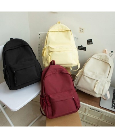 Fashion Backpack Cute Drawstring Stylish Trendy Travel Rucksack Spacious Multiple Compartments (Black) Yellow $16.45 Backpacks