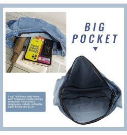 Denim Hobo Bags for Women Retro Jean Shoulder Bag Casual Jean Tote Handbags Vintage Satchel Bags for Teen Girls Light Blue $2...