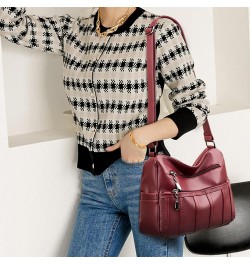 Crossbody Bags for Women Pocketbooks Soft PU Leather Shoulder Bag Ladies Purses and Handbags (Black) Red $29.72 Totes