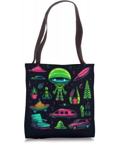 Camping UFO Gear Alien Abduction Tote Bag $9.04 Totes