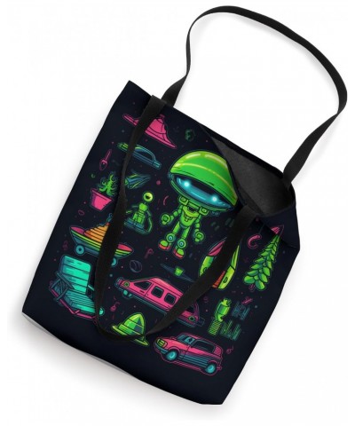 Camping UFO Gear Alien Abduction Tote Bag $9.04 Totes