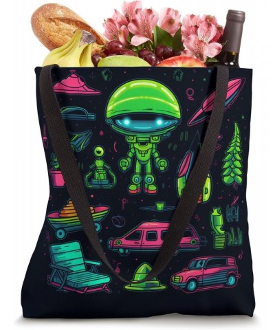 Camping UFO Gear Alien Abduction Tote Bag $9.04 Totes