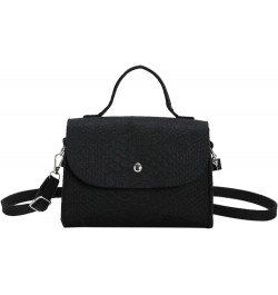 Women Crossbody Bag Daily Collocation Fine Texture Women Square Crossbody Bag Work Supply Black $7.61 Crossbody Bags