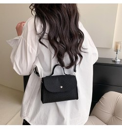 Women Crossbody Bag Daily Collocation Fine Texture Women Square Crossbody Bag Work Supply Black $7.61 Crossbody Bags