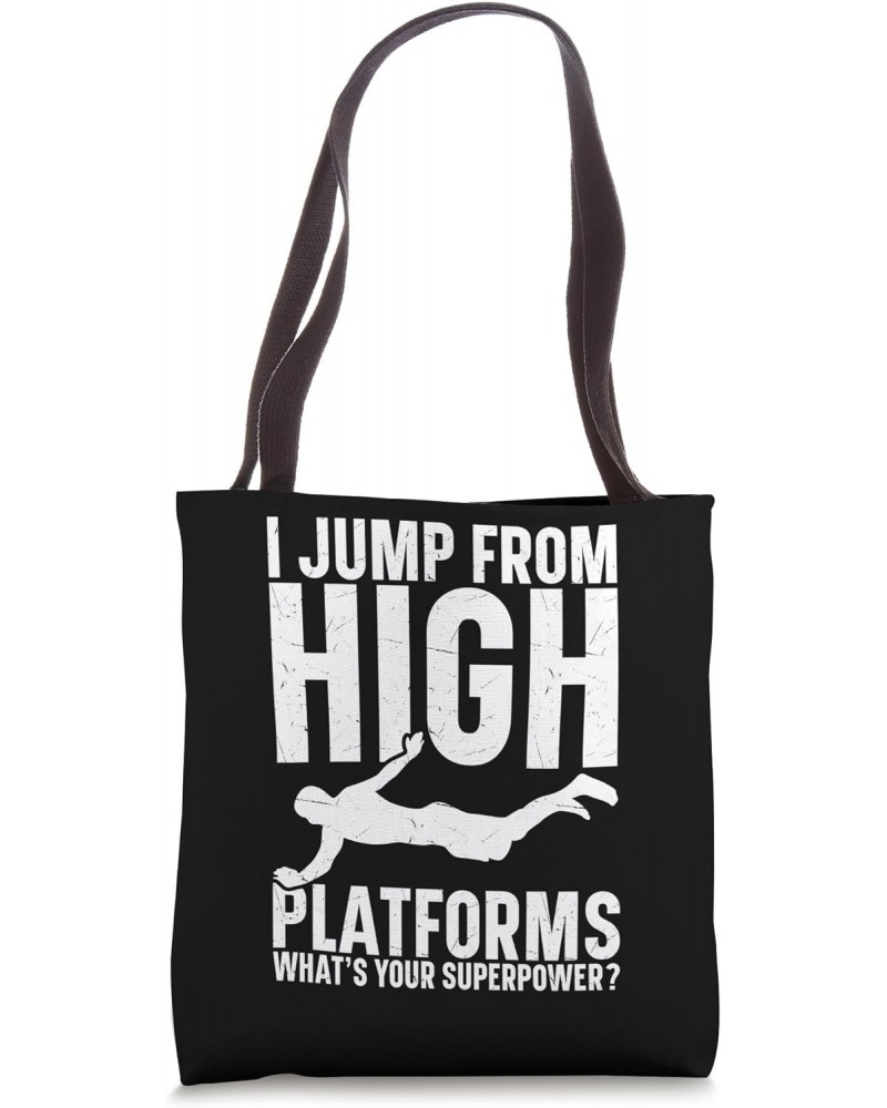 Platform Diver Gear Swimming Pool Springboard Diving Tote Bag $12.99 Totes