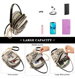 Desert Cowboy Women's Crossbody Handbags with Zipper,Casual Leather Cell Phone Purse Crossbody Bags For Women teen girls65 $1...