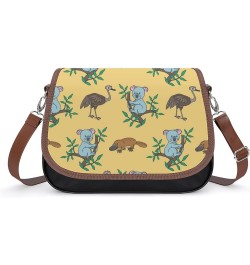 Sloth Pattern Women Crossbody Clutch Purse Handbag Shoulder Bags Style-4 $23.30 Crossbody Bags