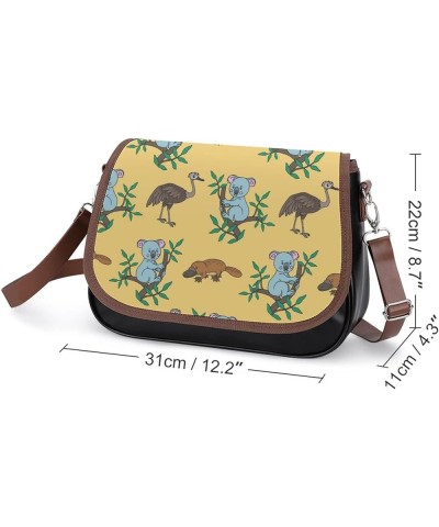 Sloth Pattern Women Crossbody Clutch Purse Handbag Shoulder Bags Style-4 $23.30 Crossbody Bags