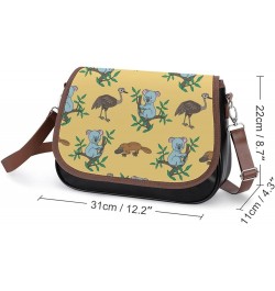 Sloth Pattern Women Crossbody Clutch Purse Handbag Shoulder Bags Style-4 $23.30 Crossbody Bags