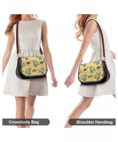 Sloth Pattern Women Crossbody Clutch Purse Handbag Shoulder Bags Style-4 $23.30 Crossbody Bags