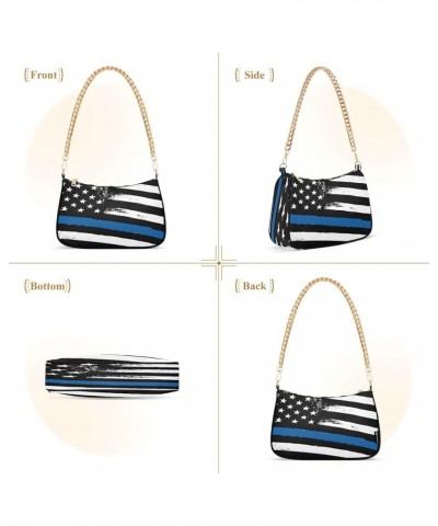 Shoulder Bags for Women American US Flag Independence Day Patriotic Hobo Tote Handbag Small Clutch Purse with Zipper Closure ...