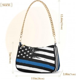 Shoulder Bags for Women American US Flag Independence Day Patriotic Hobo Tote Handbag Small Clutch Purse with Zipper Closure ...