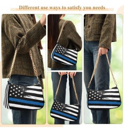 Shoulder Bags for Women American US Flag Independence Day Patriotic Hobo Tote Handbag Small Clutch Purse with Zipper Closure ...