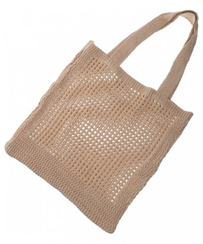 2pcs Openwork Knit Bag Sling Bag Beach Carrying Bag Mesh Tote Bags Woman Handbag Knitting Hand Bag Knitted Shoulder Bag Knitt...